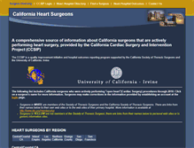 Tablet Screenshot of californiacardiacsurgeons.com